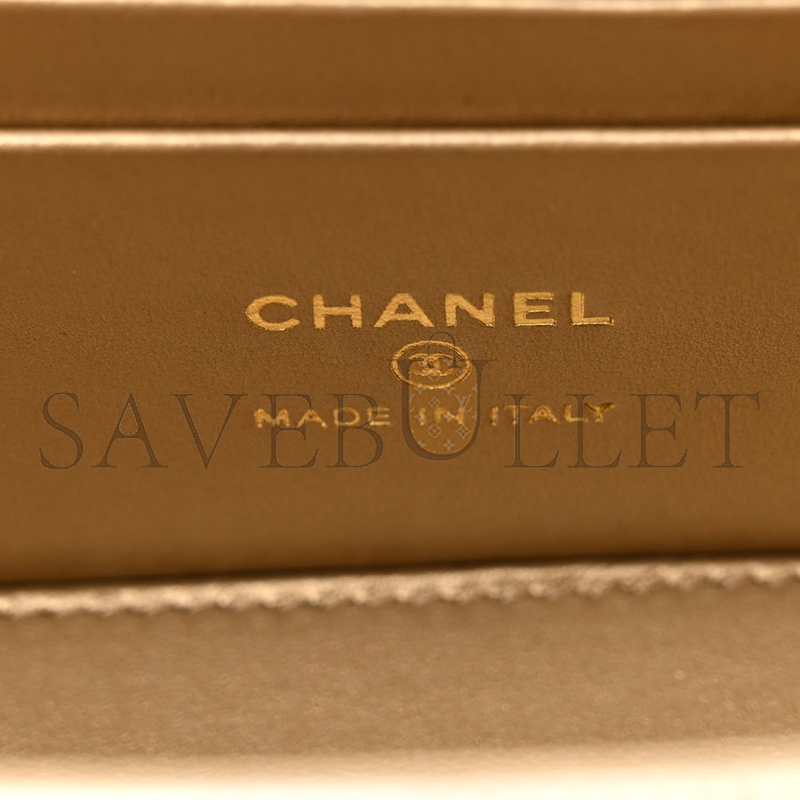 CHANEL PEARL CRUSH SMALL VANITY CASE WITH CHAIN AP2303 (17*9.5*8cm)